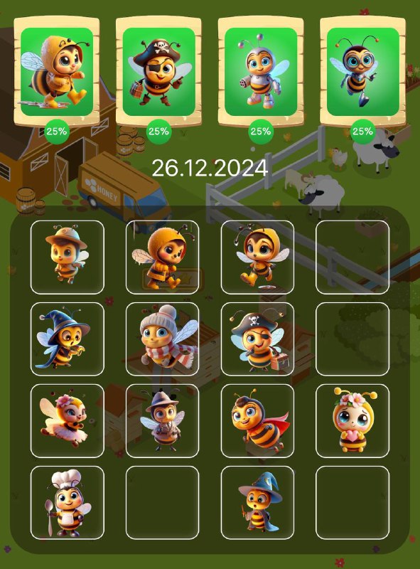 Bee Harvest combo 26.12